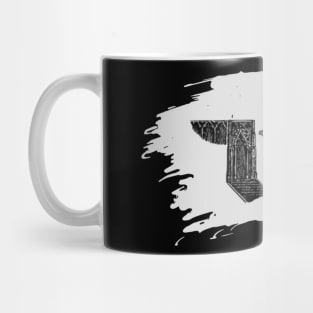 Gothic letter W – Alphabet typography Mug